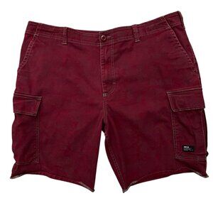 Nike Cargo Shorts Mens Size 38 SB Skateboard Camo Print Stretch Burgundy